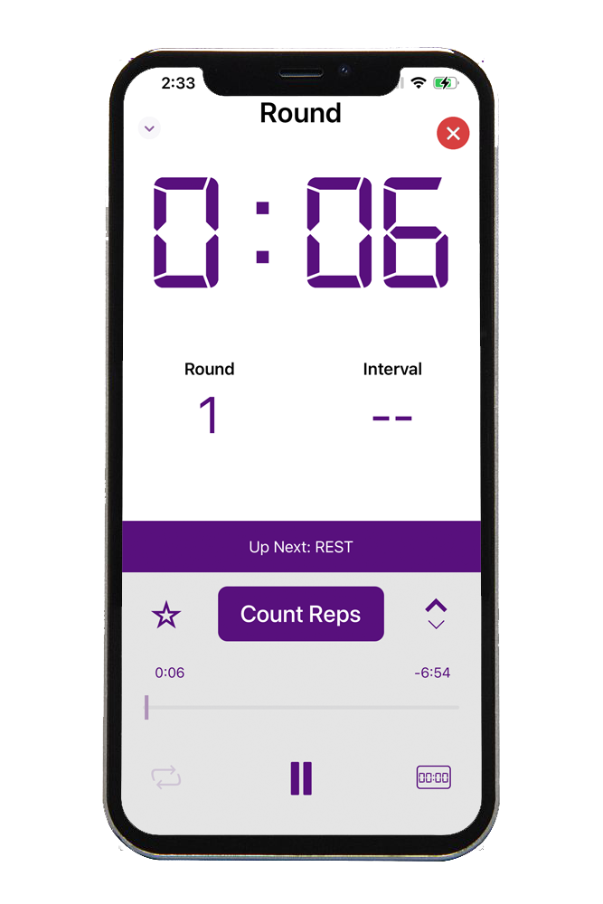 GymNext Flex Timer - Gym Edition - Bluetooth App-Controlled Interval Timer with Large 40A Digits for Crossfit, Tabata, EMOM, MMA